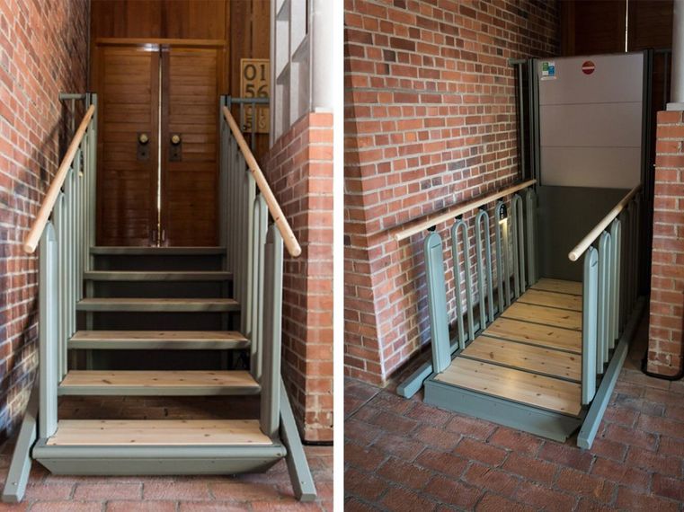 FlexStep är marknadens mest ytsparande hiss som på samma gång också erbjuder en designkänsla.