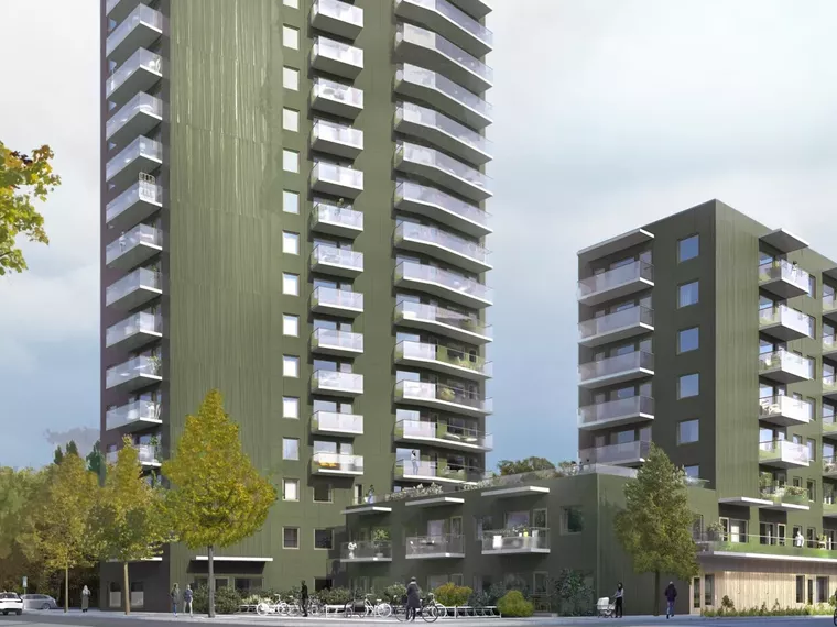 Rikshem byggstartade 162 nya bostäder i Gränby med första gjutning