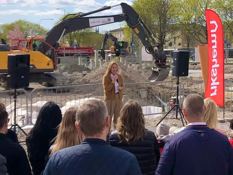Rikshem byggstartade 162 nya bostäder i Gränby med första gjutning