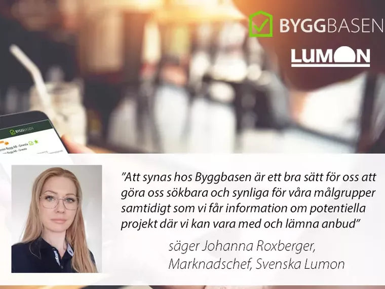 Svenska Lumon gästar Byggbasens monter på Byggmässan