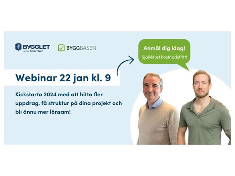 Webinar: Hitta fler uppdrag och få kontroll över dina byggprojekt