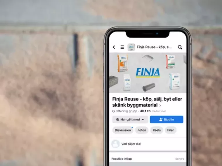 Finja Betong startar Facebookgrupp för återbruk av byggvaror