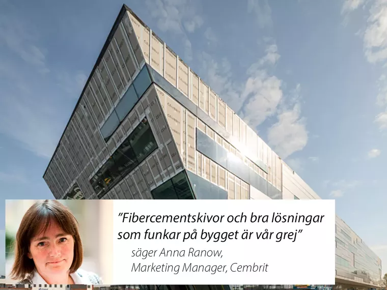 ”Fibercementskivor och bra lösningar som  funkar på bygget är vår grej”